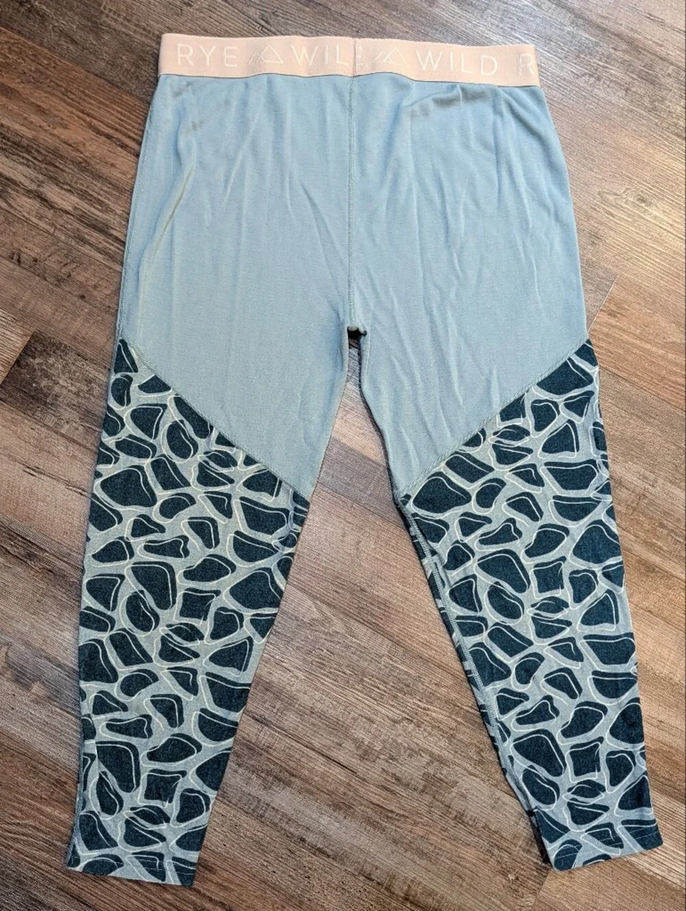 WildRye x SheJumps Jane 7/8 Crop Merino Wool Leggings Base Layer Sz 14